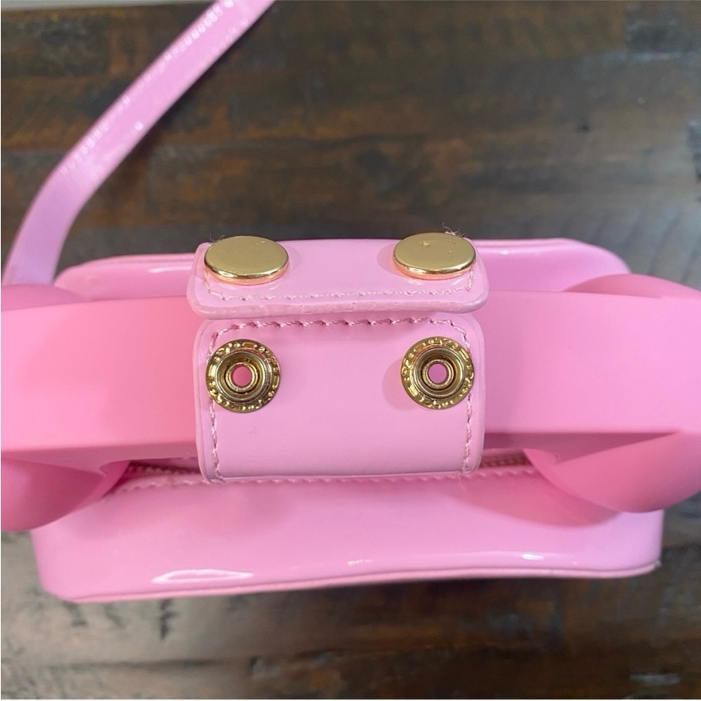 Pink Retro Rotary Telephone Clutch Purse Crossbody Handbag - Picture 6 of 11
